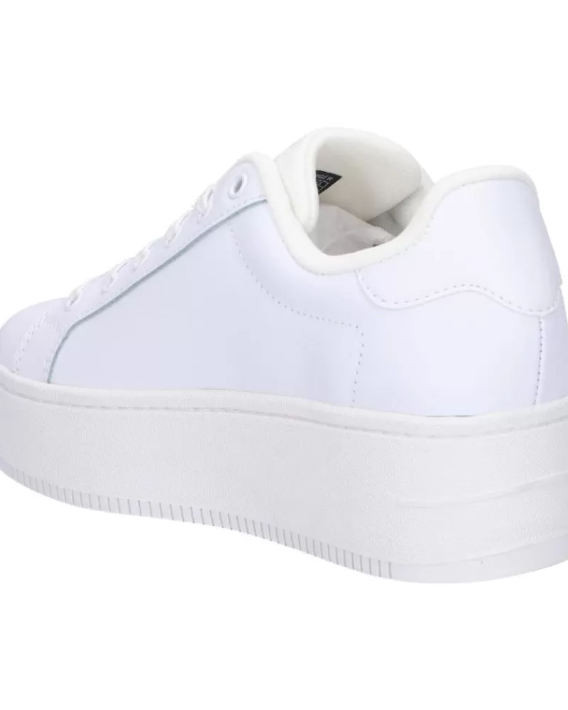 Woman TOMMY HILFIGER Woman En0En02426 Tjw Flatform Ess Ybr White
