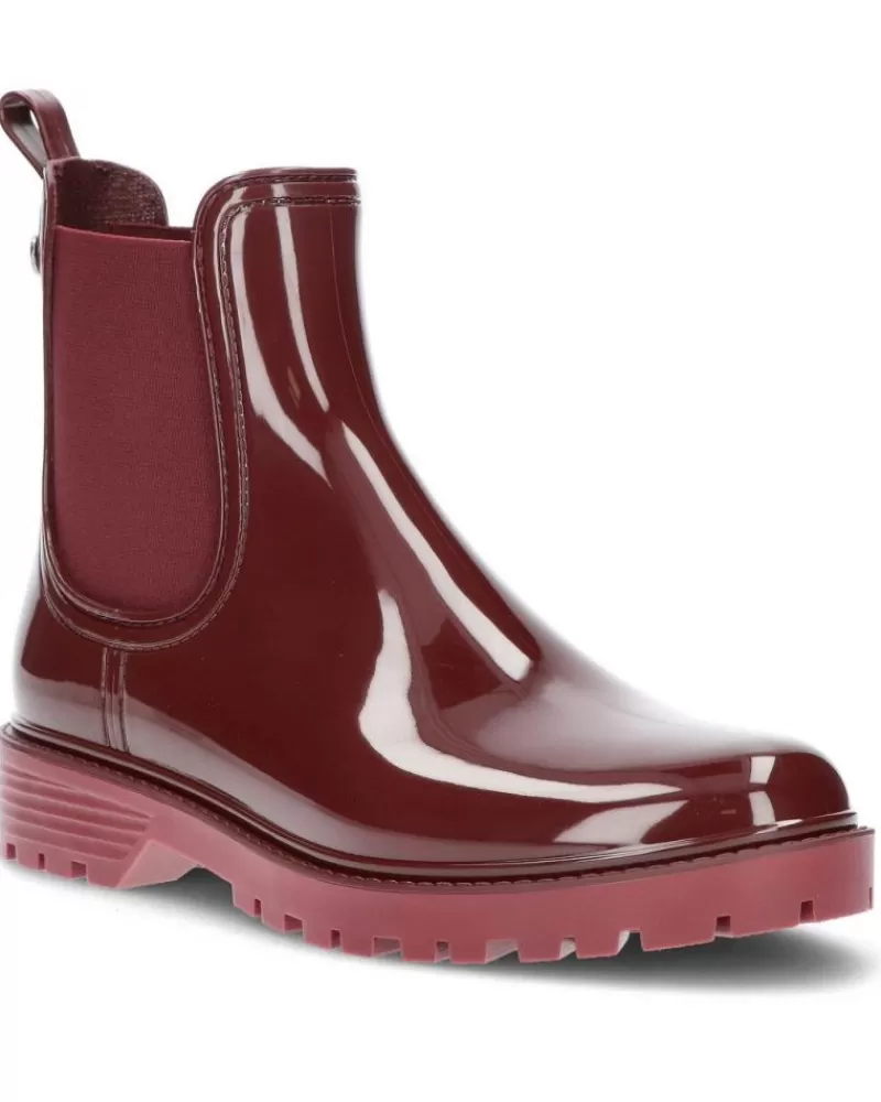 Woman IGOR Woman Wellington Boots Botin De Agua Trak Brillo Mc W10267 Burdeos