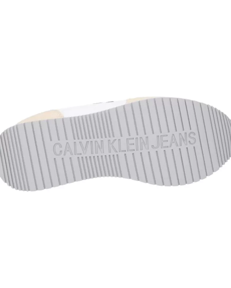 Woman CALVIN KLEIN Woman Zapatillas Deporte Yw0Yw00840 Sock Laceup 03A Bright White-Creamy White-Black