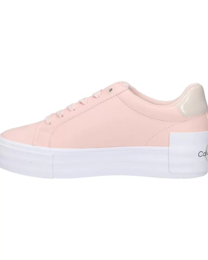 Woman CALVIN KLEIN Woman Zapatillas Deporte Yw0Yw01294 Bold Vulc Flatf 0J2 Peach Blush-Eggshell