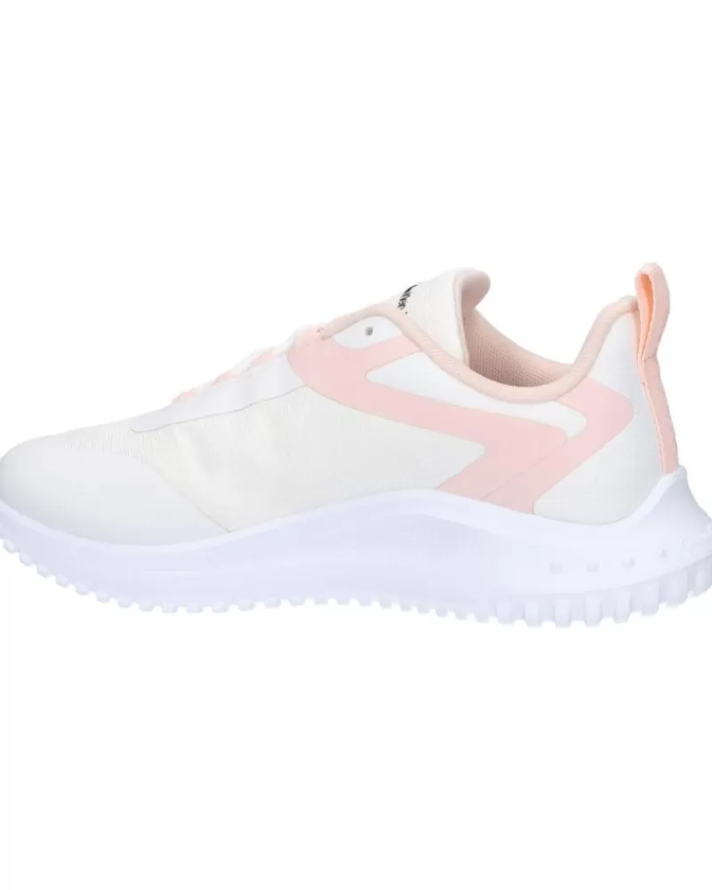 Woman CALVIN KLEIN Woman Zapatillas Deporte Yw0Yw01442 Eva Runner Low 01U Bright White-Peach Blush