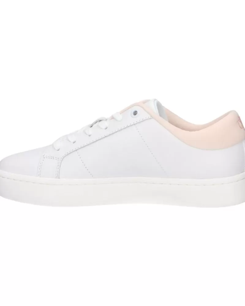 Woman CALVIN KLEIN Woman Zapatillas Deporte Yw0Yw01444 Classic Cupsole 01U Bright White-Peach Blush