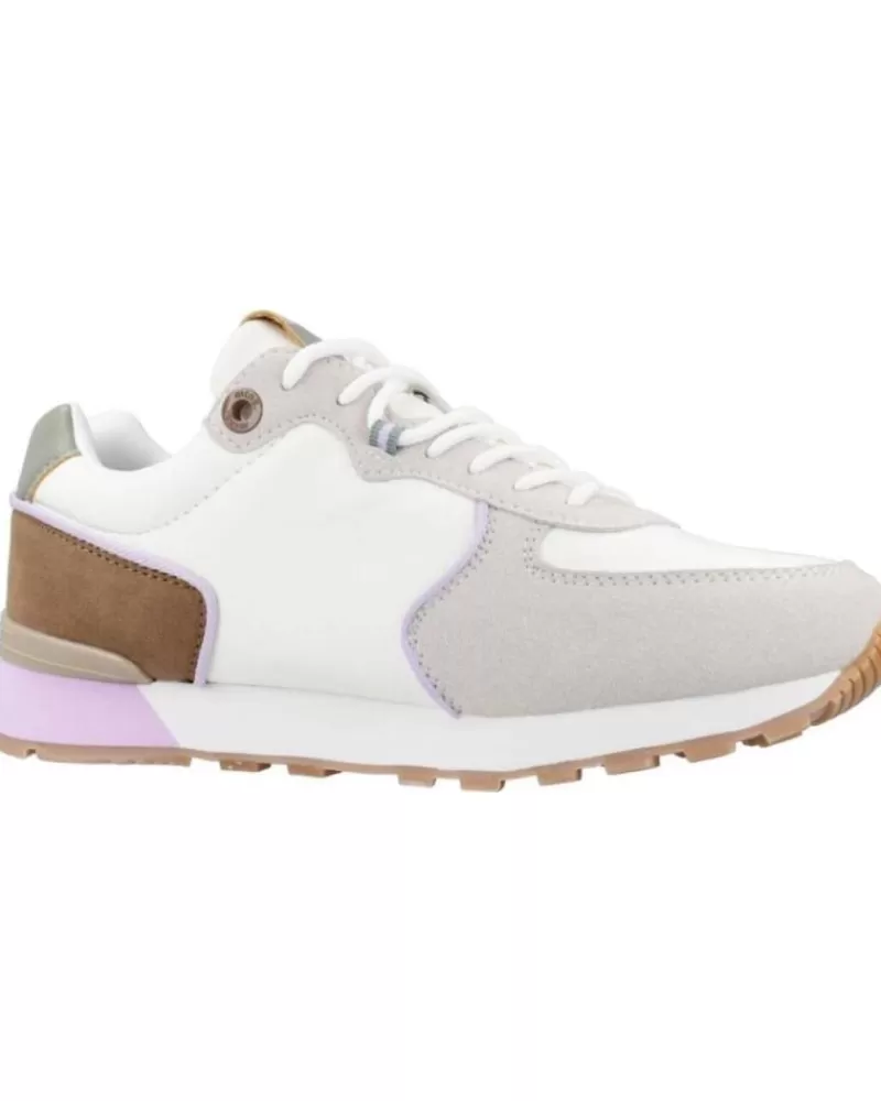 Woman MTNG Woman Zapatillas Deporte Sneakers Mustang 60080 Blanco-Verde