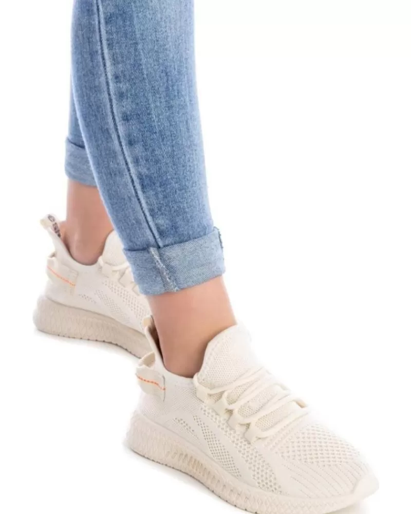 Woman REFRESH Woman Zapatillas Deporte Deportiva Textil Con Plantilla Memory Foam Beige