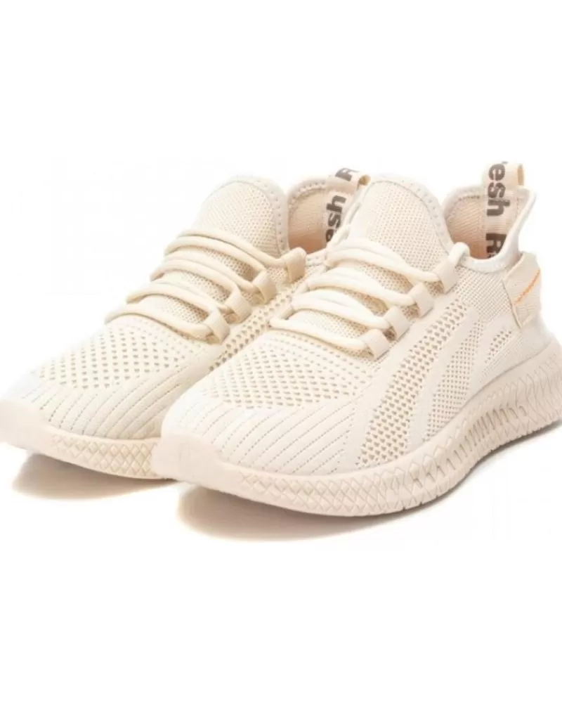 Woman REFRESH Woman Zapatillas Deporte Deportiva Textil Con Plantilla Memory Foam Beige