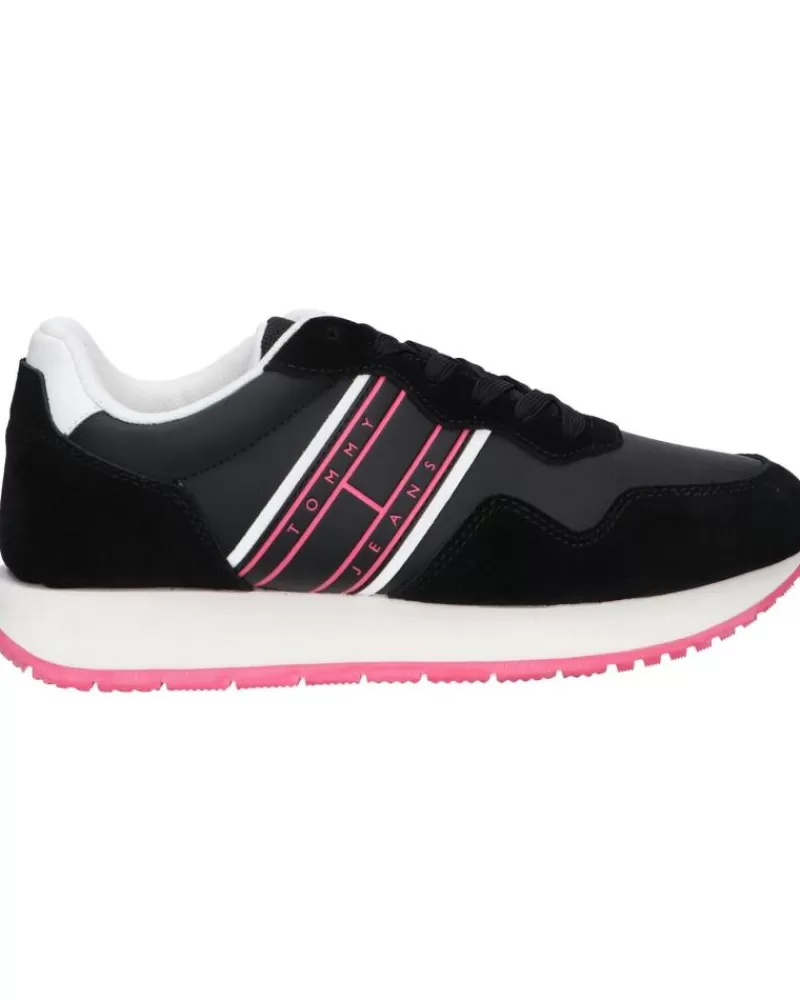 Woman TOMMY HILFIGER Woman Zapatillas Deporte En0En02510 Eva Runner Mat Mix Ess Bds Black