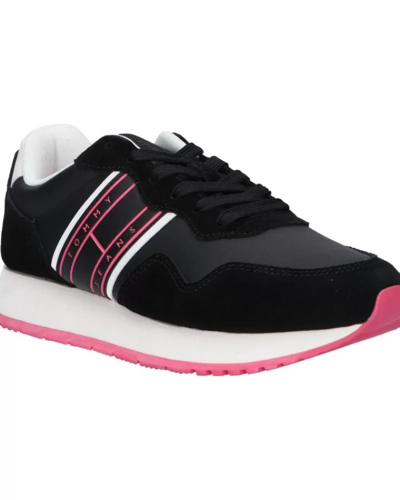 Woman TOMMY HILFIGER Woman Zapatillas Deporte En0En02510 Eva Runner Mat Mix Ess Bds Black