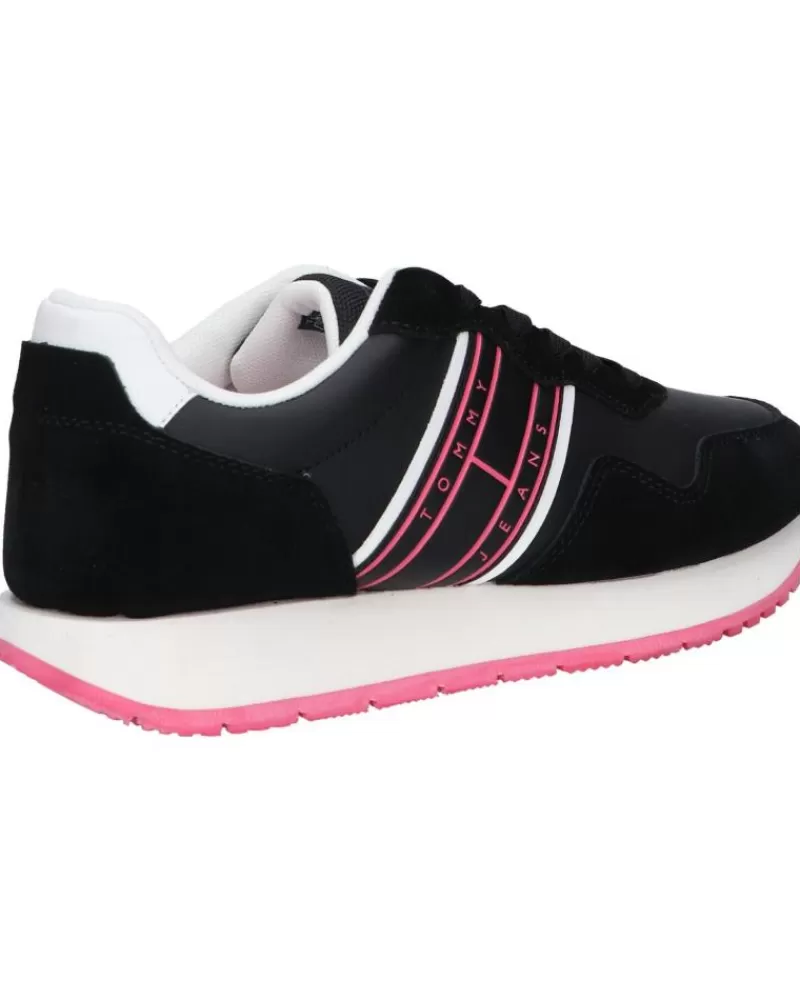 Woman TOMMY HILFIGER Woman Zapatillas Deporte En0En02510 Eva Runner Mat Mix Ess Bds Black