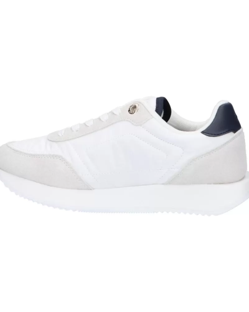 Woman TOMMY HILFIGER Woman Zapatillas Deporte Fw0Fw07831 Essential Runner Global Stripes Ybs White