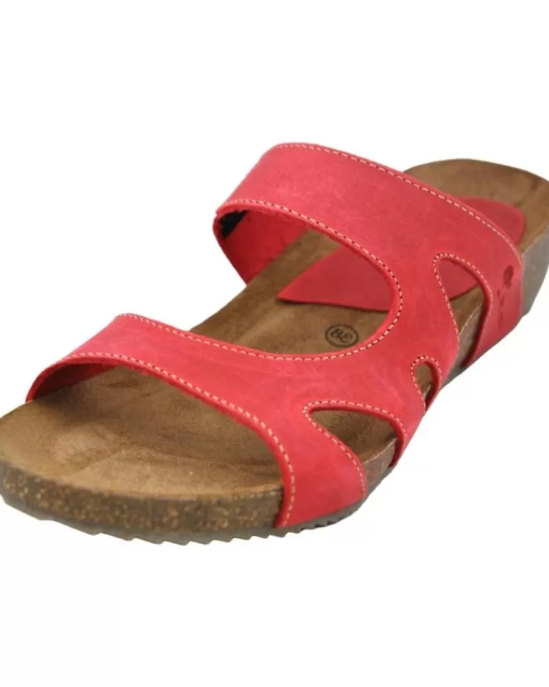 Woman INTERBIOS Woman Zapatos De Cuna Inter-Bios 5317 Sandalia Bio Mujer Piel Rojo