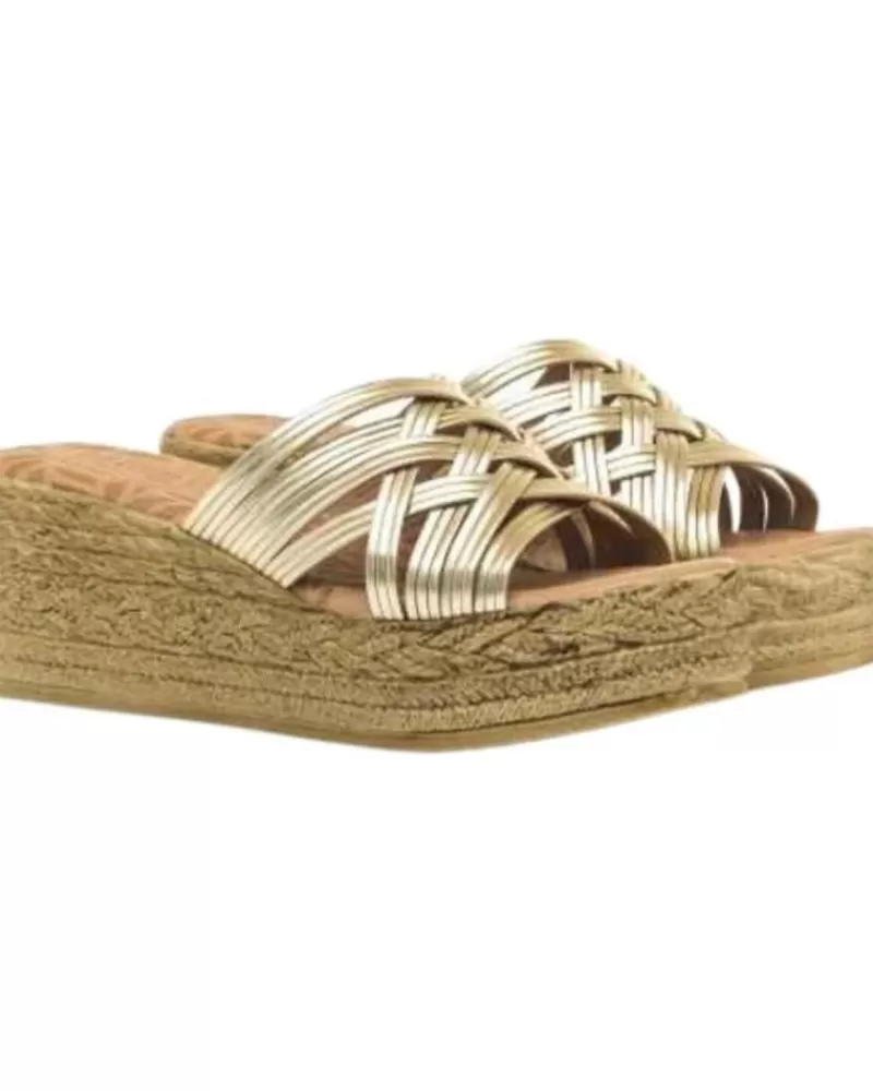 Woman MTNG Woman Zapatos De Cuna Sandalias Mustang 51929 Oro
