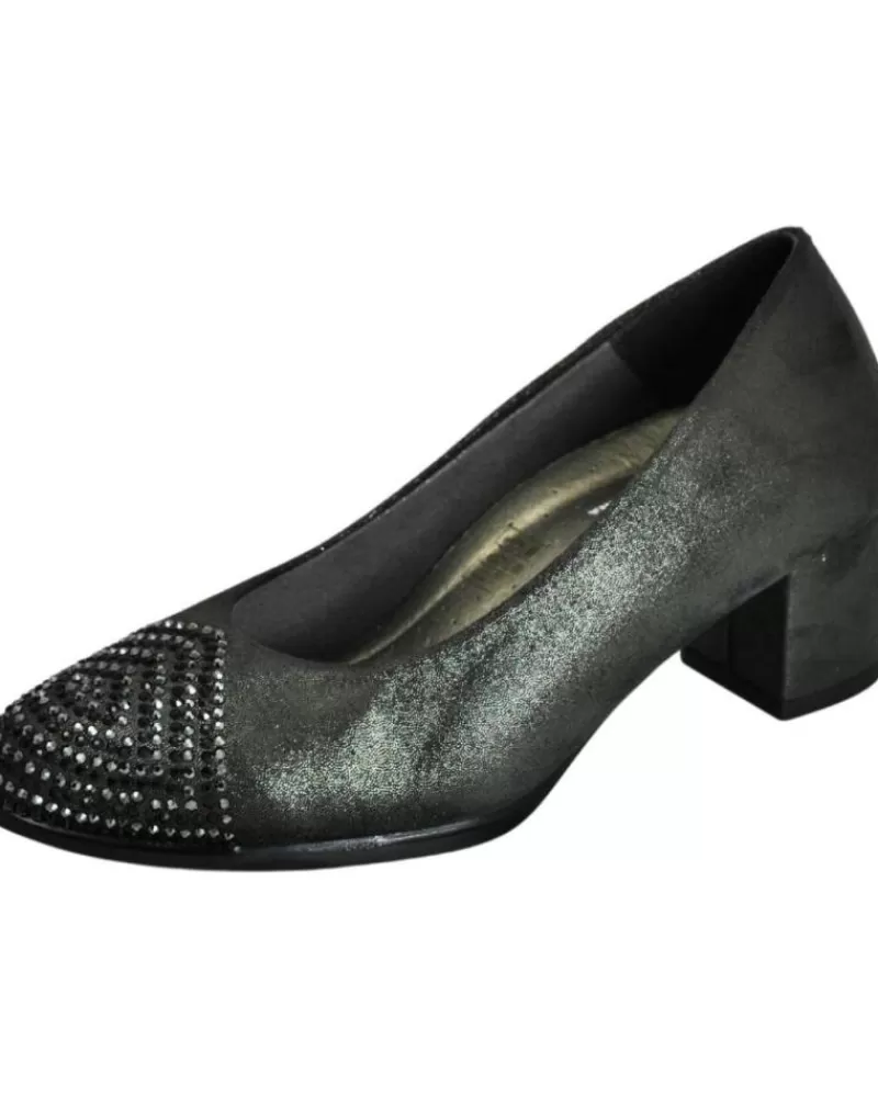 Woman D`CUTILLAS Woman Zapatos De Tacon Doctor Utillas - Zapato De Tacon Mujer Corte Salon Ancho Antracita